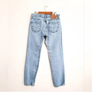 Levi's 511 HIGH Waisted Light Wash Straight Leg Jeans