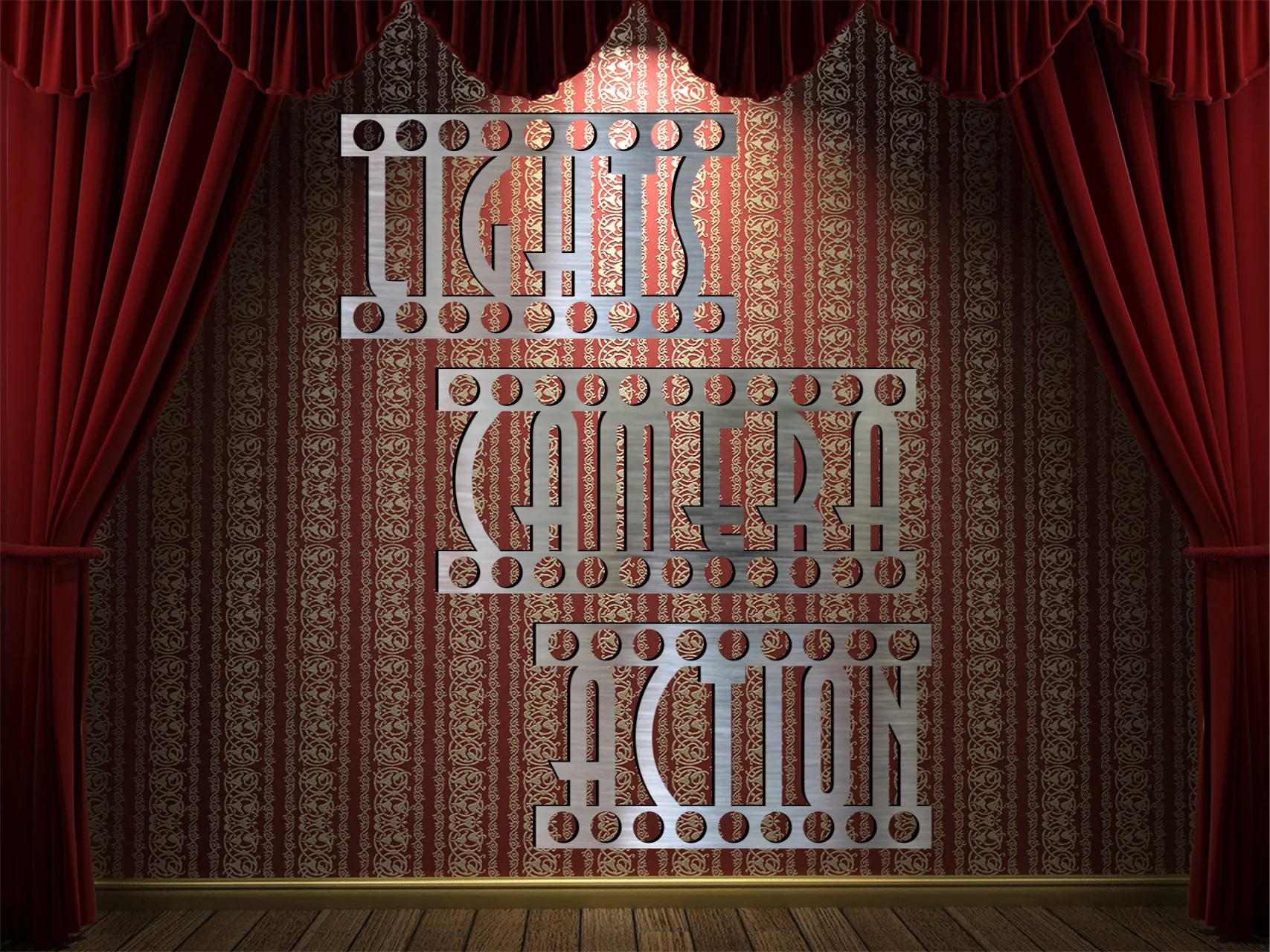 Lights, Camera, Action Metal Wall Decor