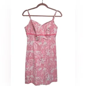 Lilly Pulitzer vintage run for the roses rhinos dress women’s size 4