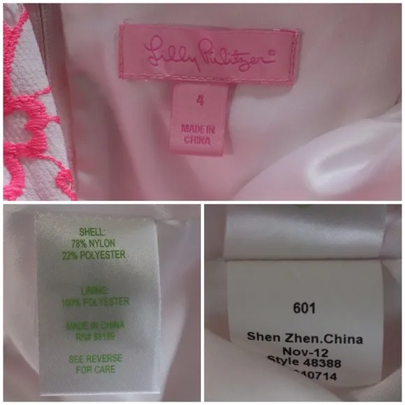 Lilly Pulitzer Women's Daena Floral Lace Dress Size 4