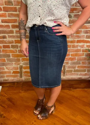 Liverpool Denim Skirt