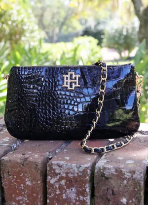 LIVI CROSSBODY-BLACK PATENT