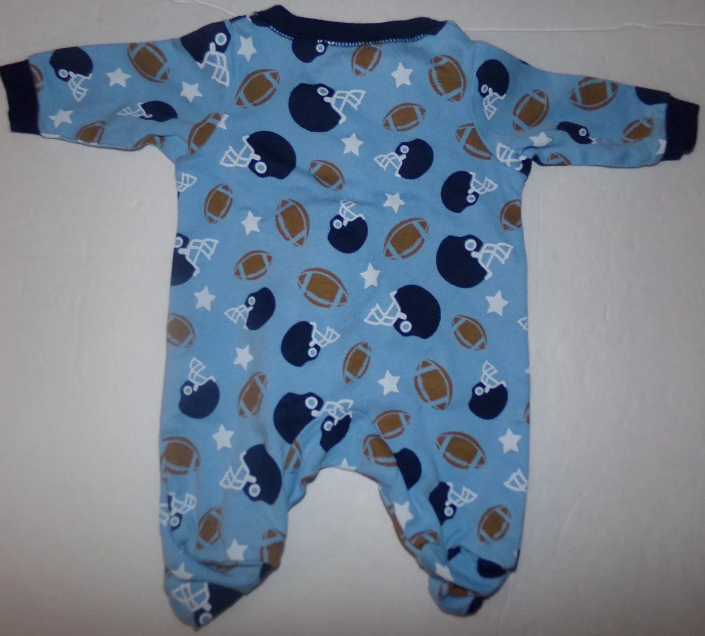 Lot of 2 Preemie Baby Boy Pajamas