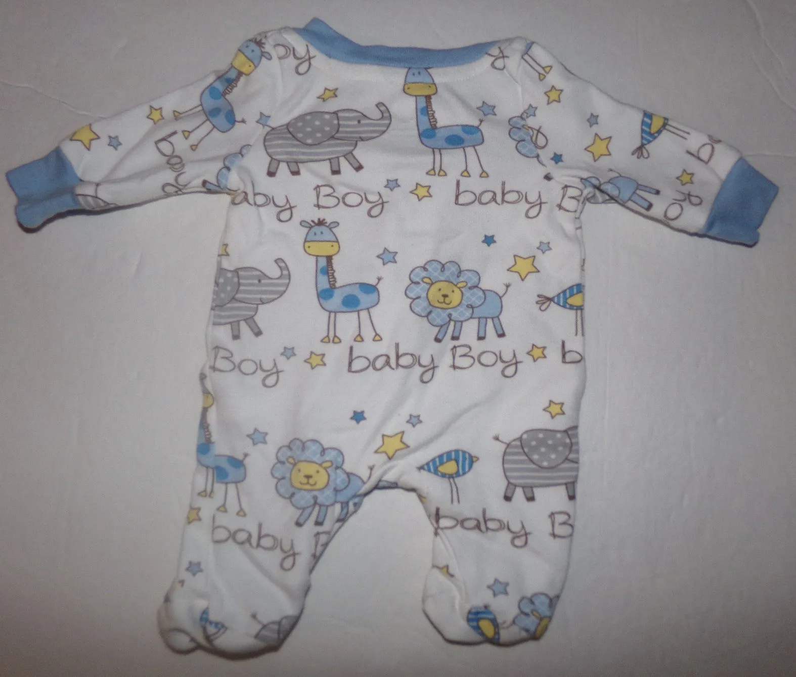 Lot of 2 Preemie Baby Boy Pajamas