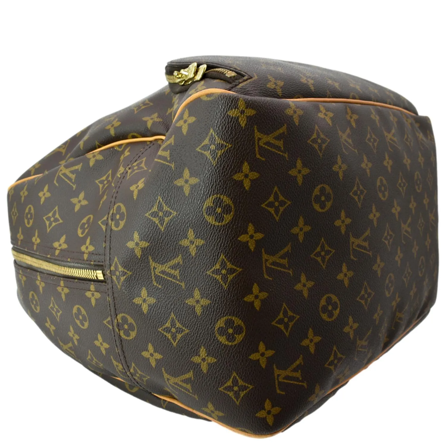 LOUIS VUITTON Evasion Monogram Canvas Boston Travel Bag Brown