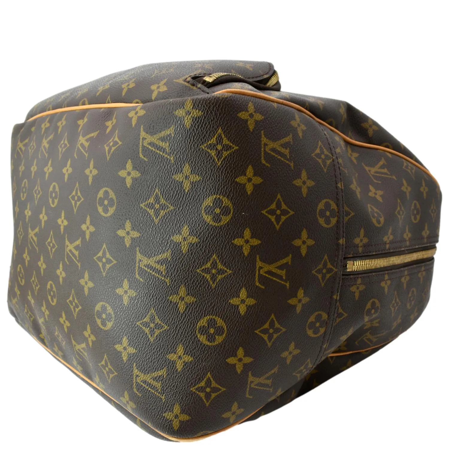 LOUIS VUITTON Evasion Monogram Canvas Boston Travel Bag Brown