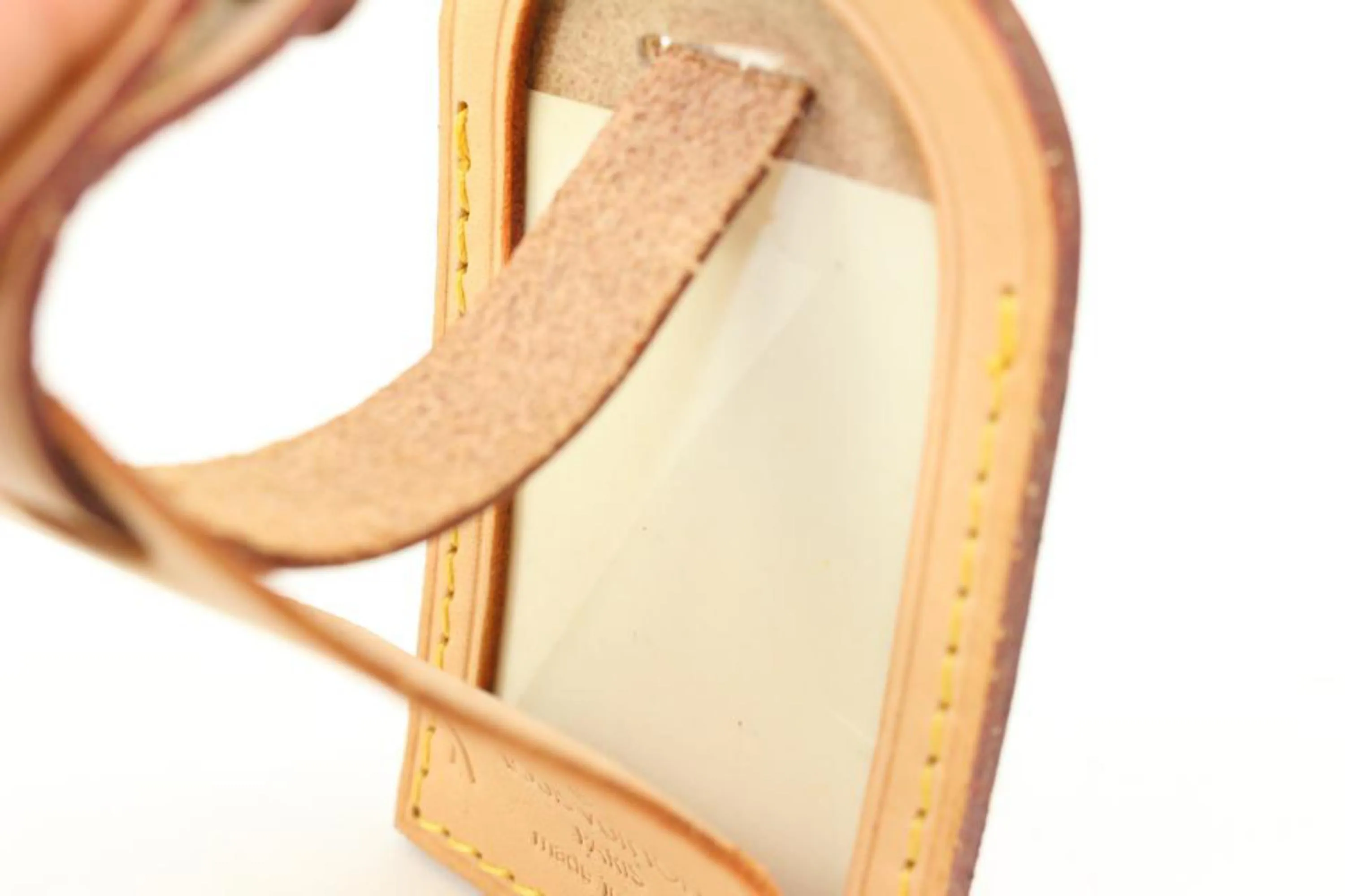 Louis Vuitton Natural Vachetta Luggage Tag and Poignet Set 2LV96a