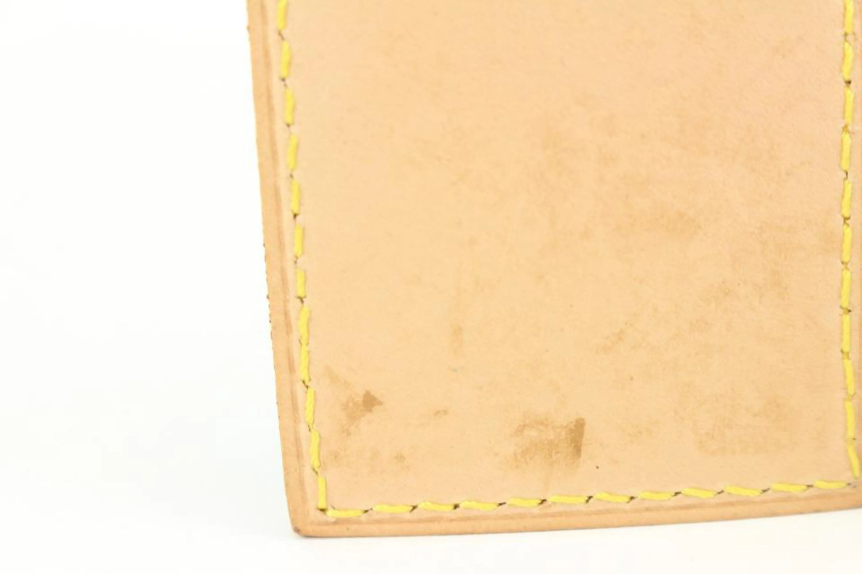 Louis Vuitton Natural Vachetta Luggage Tag and Poignet Set 2LV96a