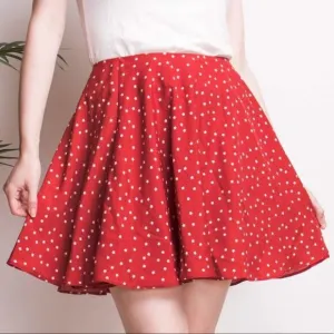 Lovers   Friends Red Star Mini Circle Skirt Med