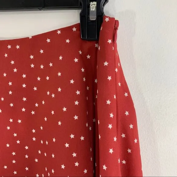 Lovers   Friends Red Star Mini Circle Skirt Med