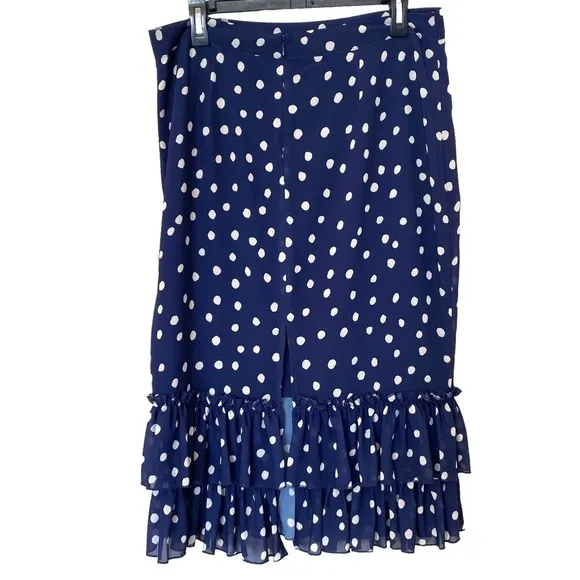 LPA Polka Dot Ruffle Skirt, Size X-Large