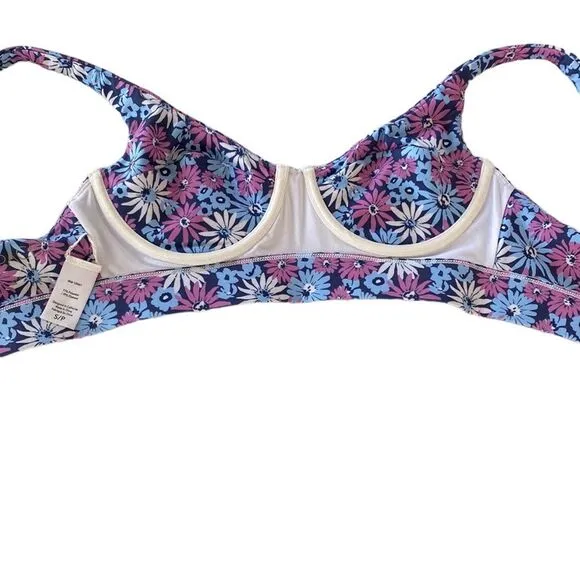 L*Space Active Tryout Sports Bra Oopsie Daisey floral print Adjustable Clip Back