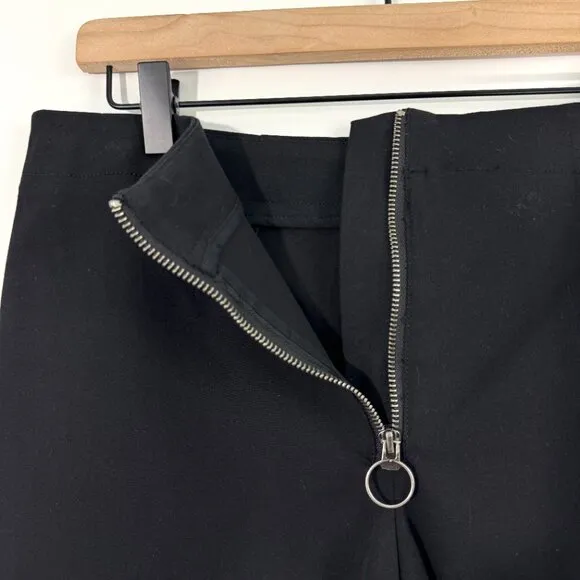 Maeve Anthropologie Women’s Size 10 Black Front Zipper Closure Micro Shorts New