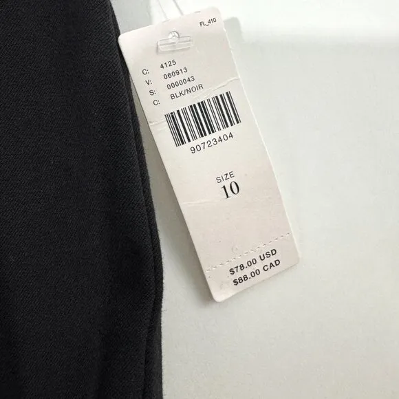 Maeve Anthropologie Women’s Size 10 Black Front Zipper Closure Micro Shorts New