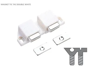 MAGNET TIC TAC DOUBLE WHITE 35MM