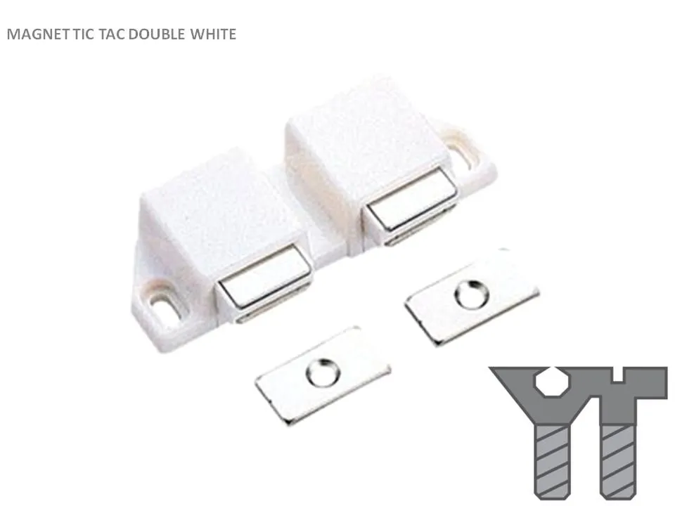 MAGNET TIC TAC DOUBLE WHITE 35MM