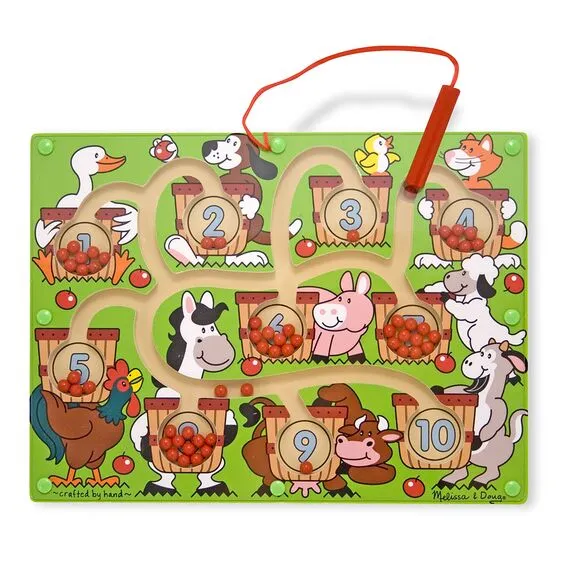 Magnetic Wand Number Maze