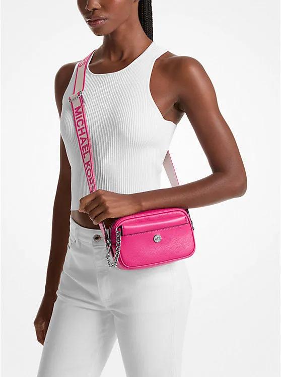 Maisie Small Pebbled Leather 2-in-1 Camera Bag Dragonfruit Michael Kors