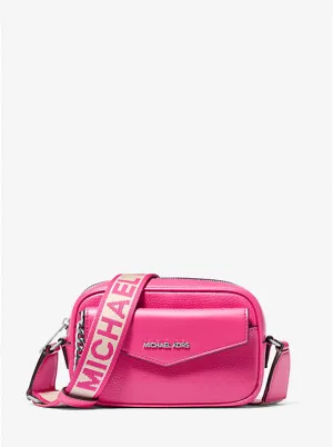 Maisie Small Pebbled Leather 2-in-1 Camera Bag Dragonfruit Michael Kors