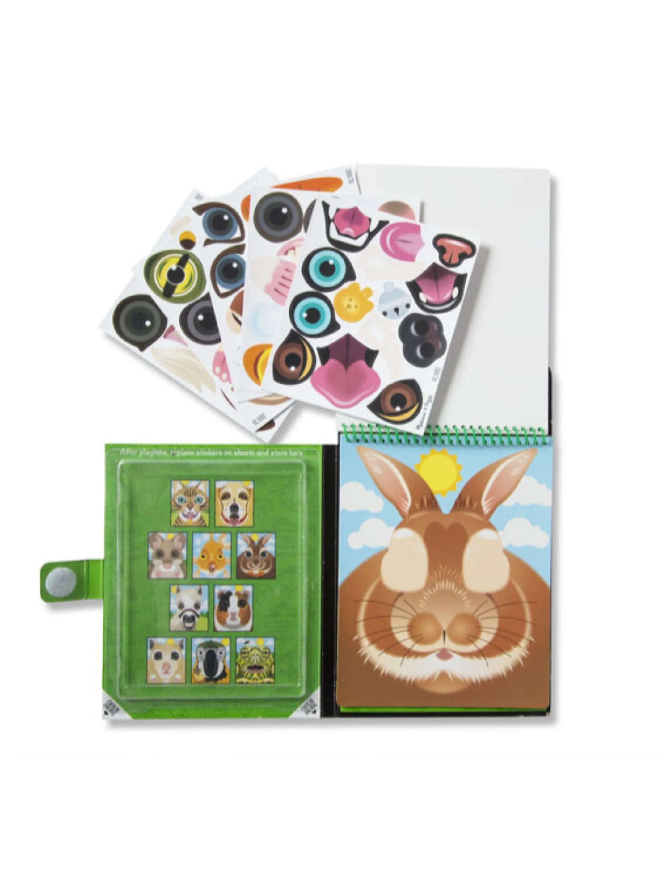 Make-a-Face - Pets Reusable Sticker Pad - On the Go Travel Activity