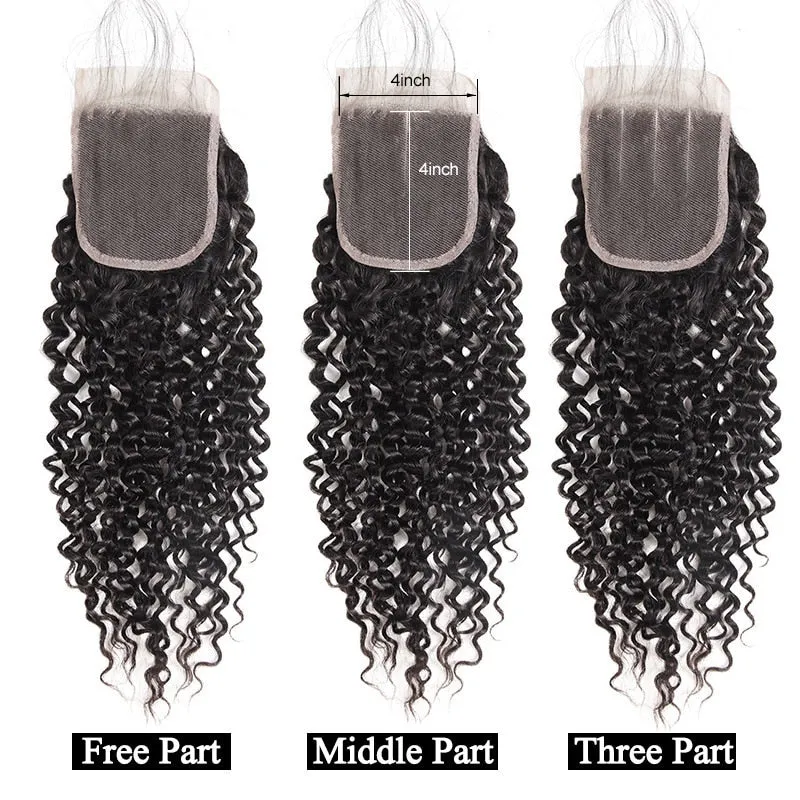 Malaysian Curly 4"x4" Lace Closure