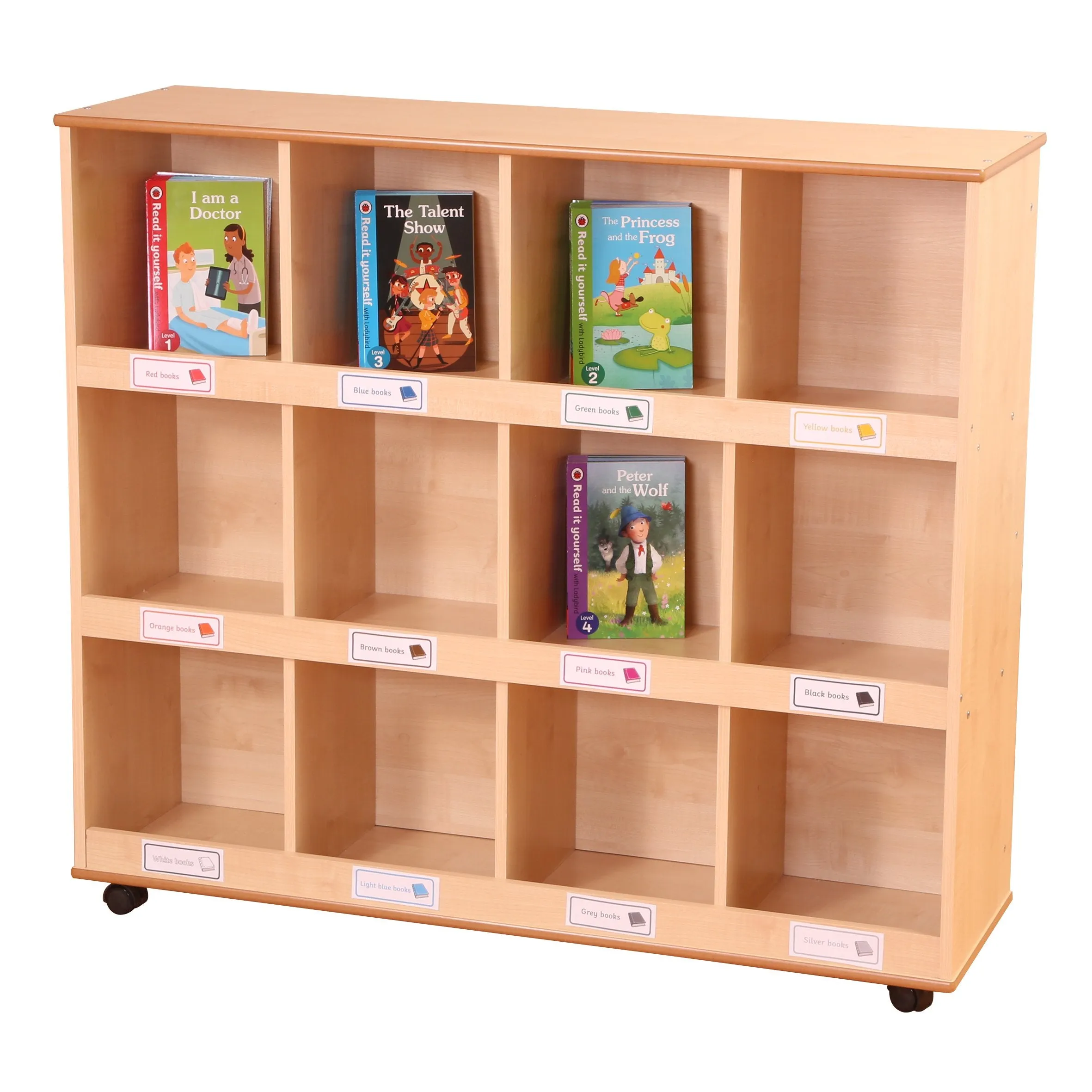 Maple Maxi Mobile Book Storage Unit