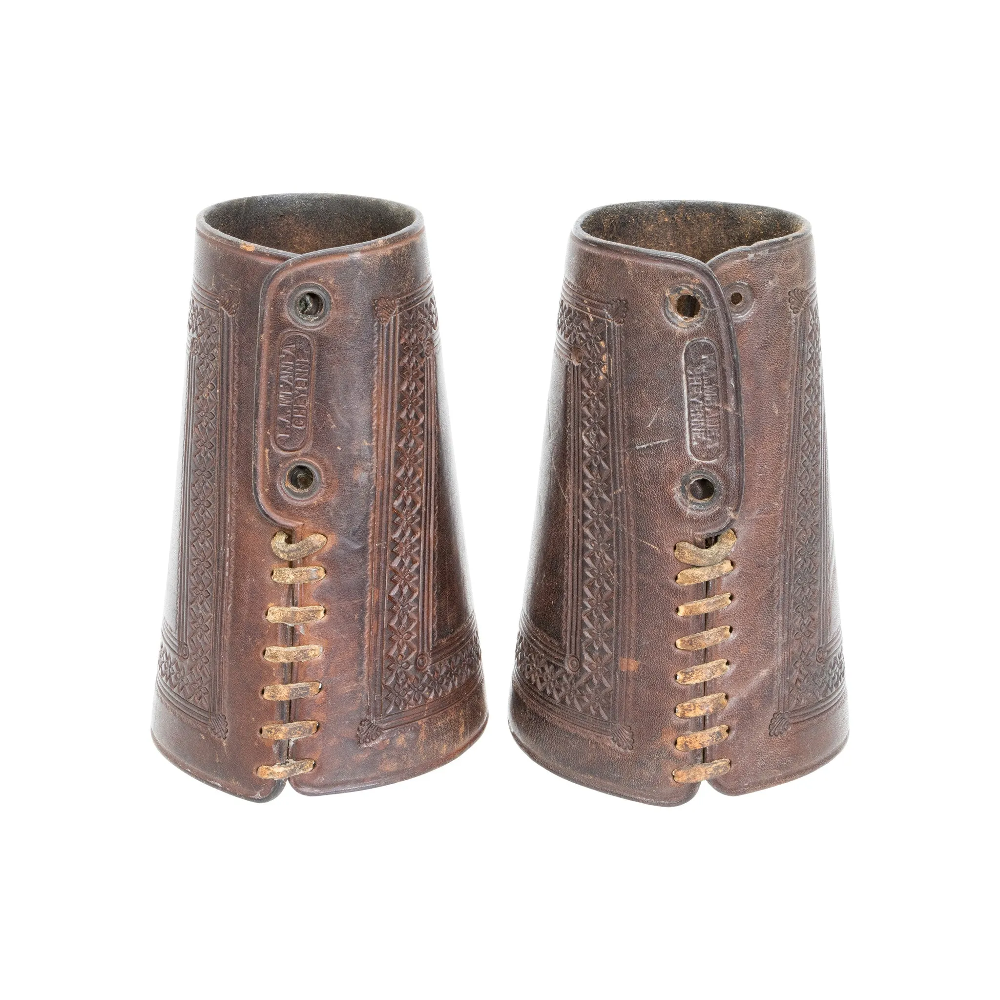 Meana Leather Cowboy Cuffs