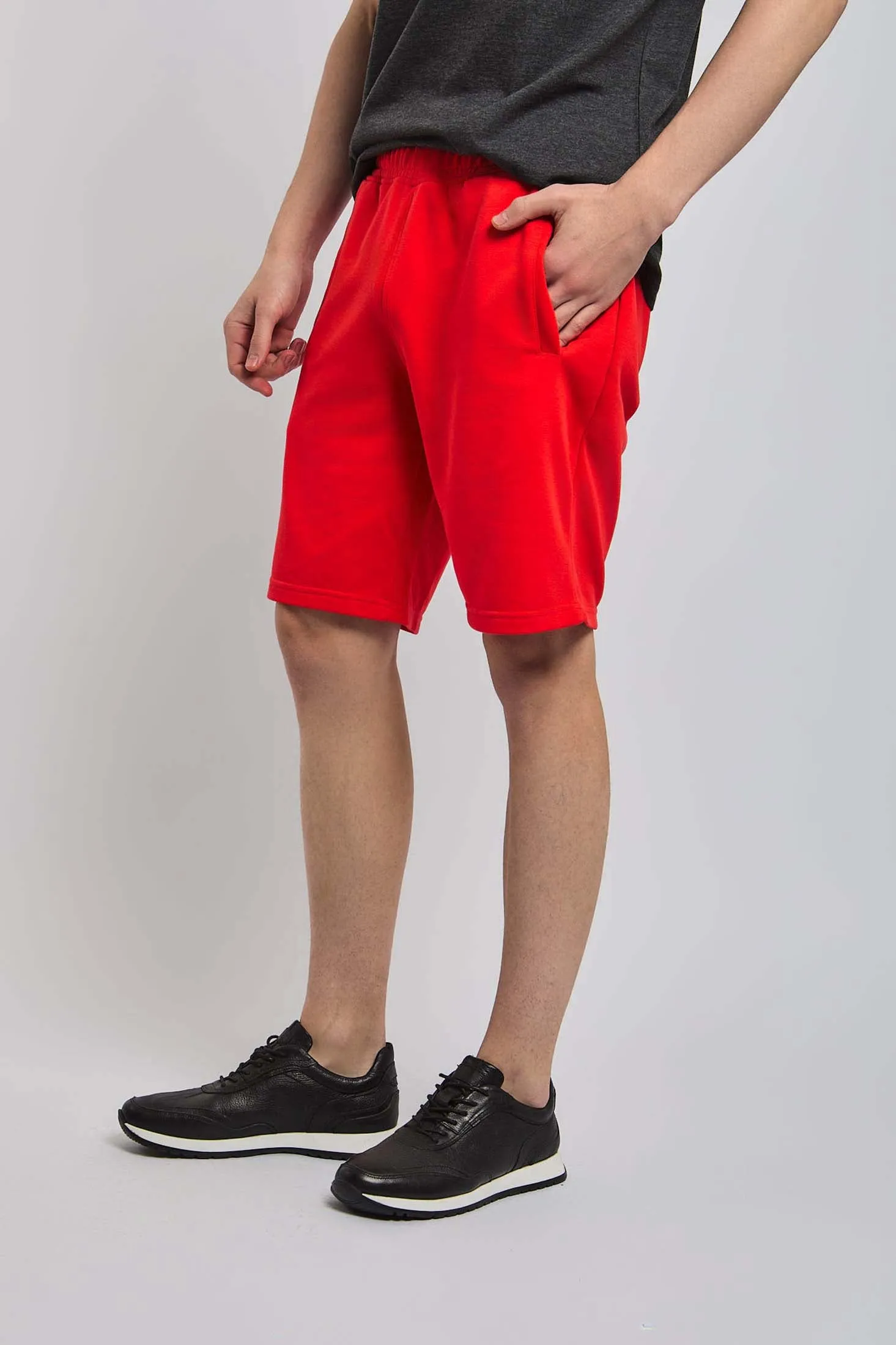 Men Sweat Short - Poppy Red