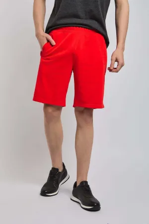 Men Sweat Short - Poppy Red