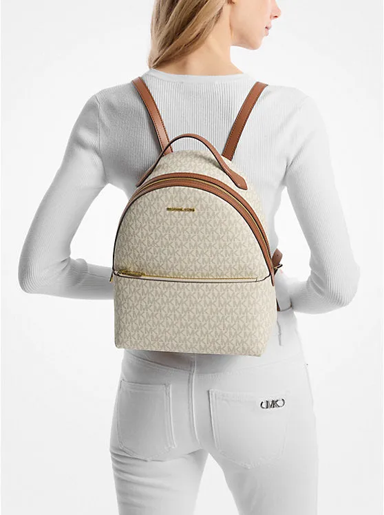 Micheal Kors Sheila Medium Logo Backpack Brown