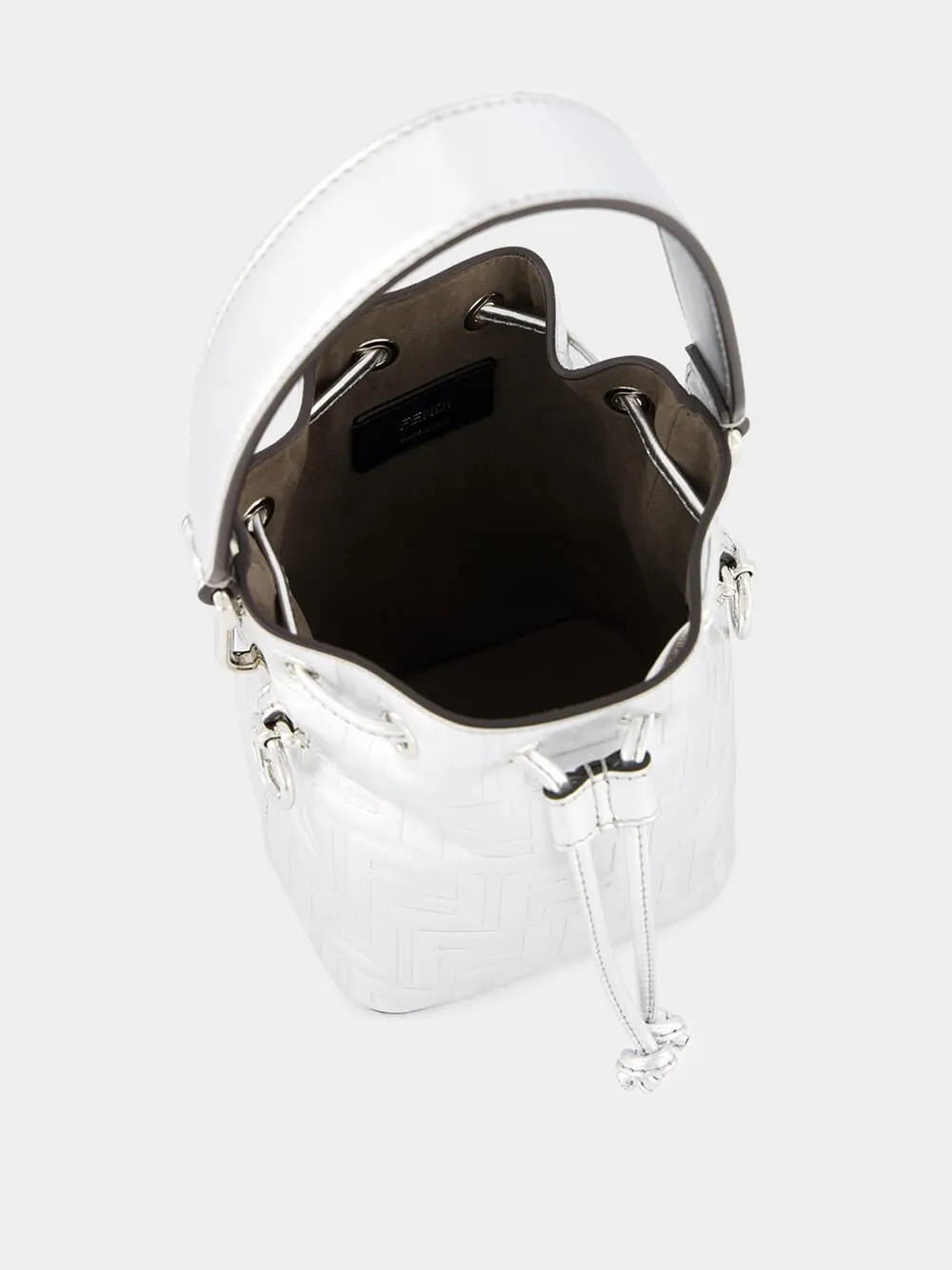 Mon Tresor Silver Leather Mini Bag