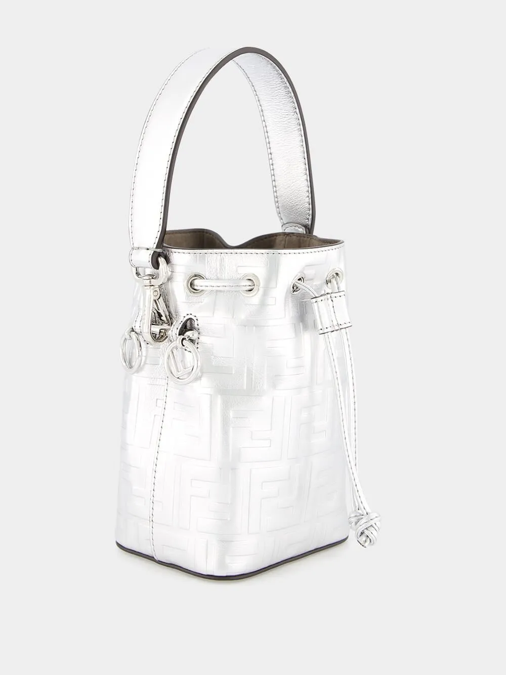 Mon Tresor Silver Leather Mini Bag
