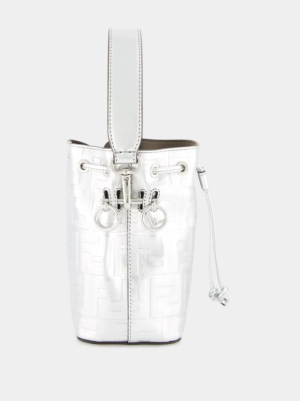 Mon Tresor Silver Leather Mini Bag