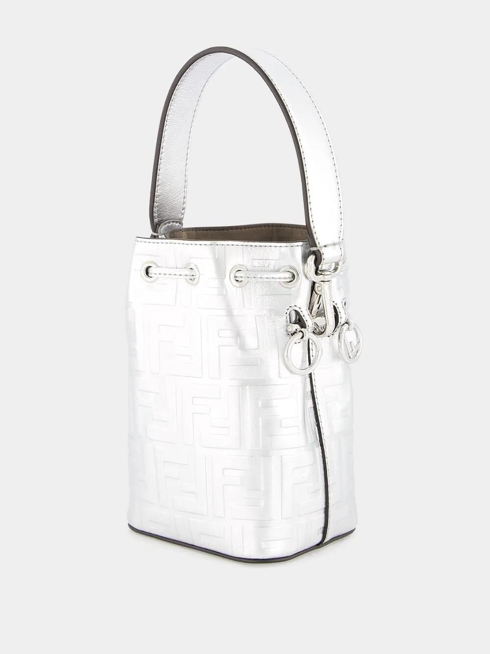 Mon Tresor Silver Leather Mini Bag