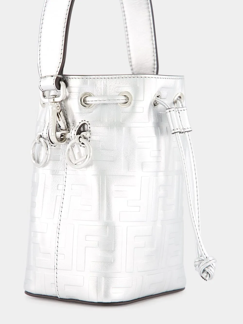Mon Tresor Silver Leather Mini Bag