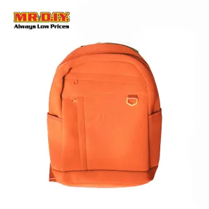 (MR.DIY) Plain Casual Shoulder Backpack  - ORANGE - Color Series