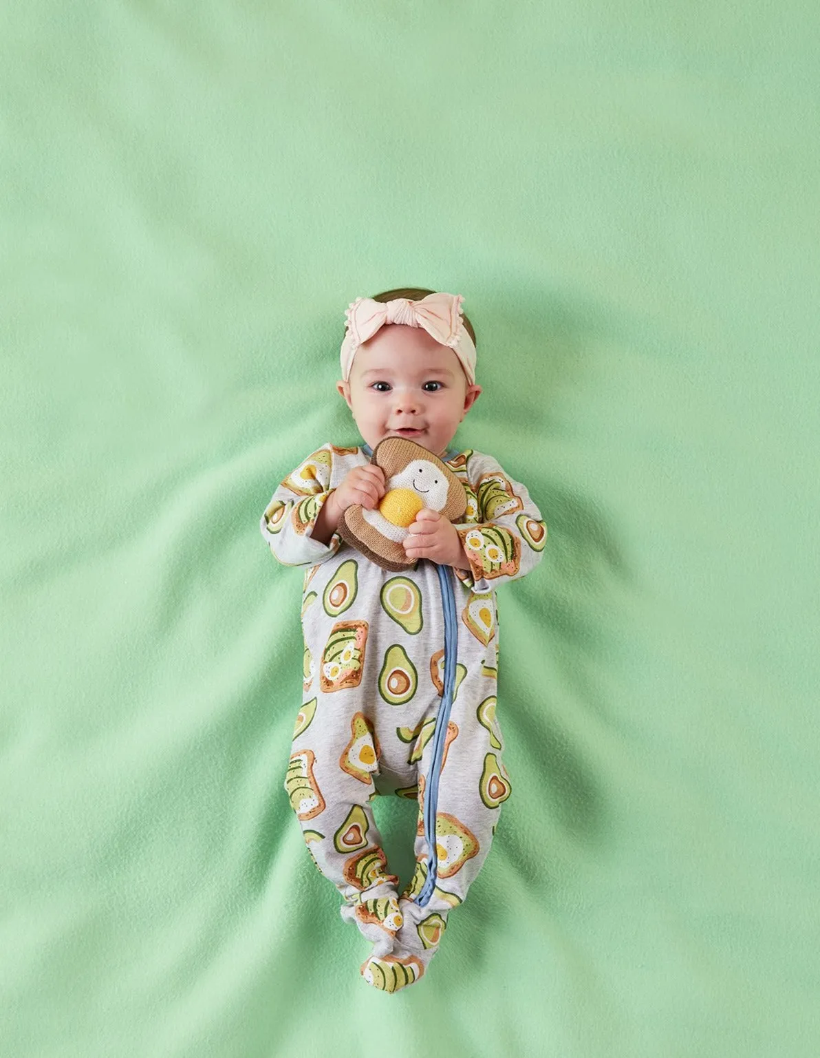 Mud Pie Avocado Toast Sleeper w/Zipper