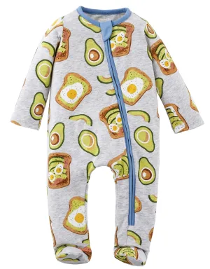 Mud Pie Avocado Toast Sleeper w/Zipper