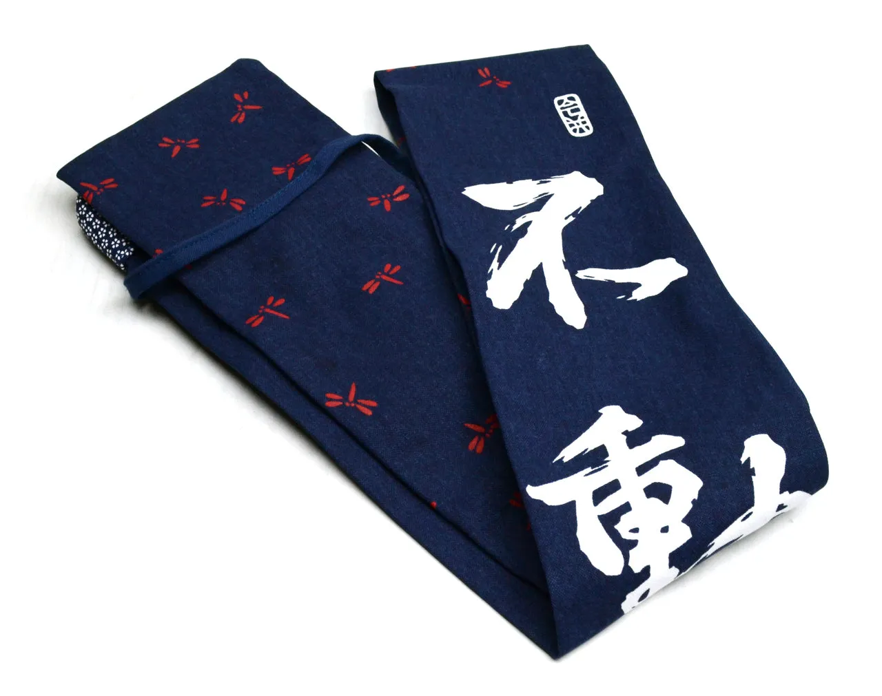 Navy ‘HANPU' Shinai Bag FUDOSHIN for 3 Shinai - Made in Japan
