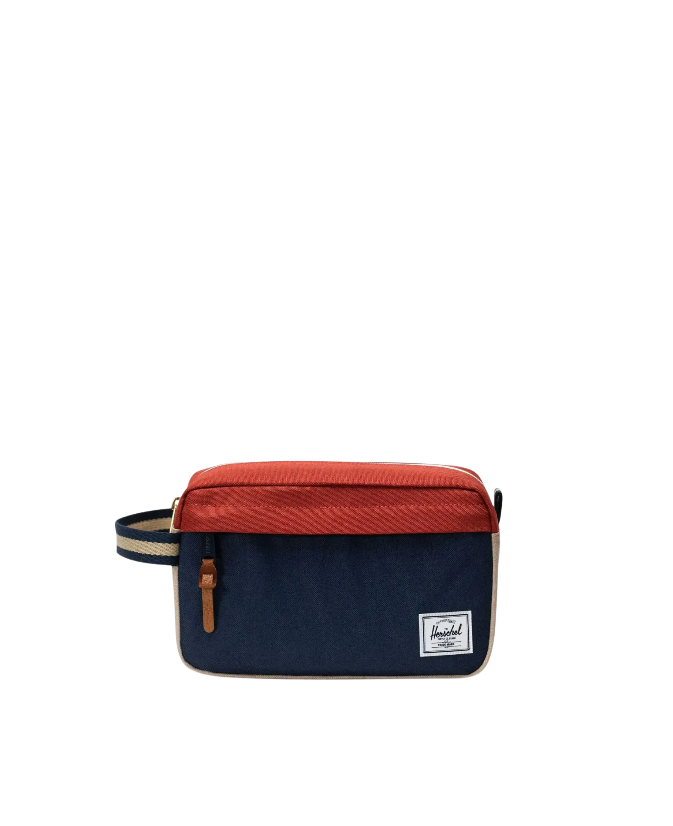 Neceser Herschel Chapter Travel Kit Black Iris Red Ochre Twill