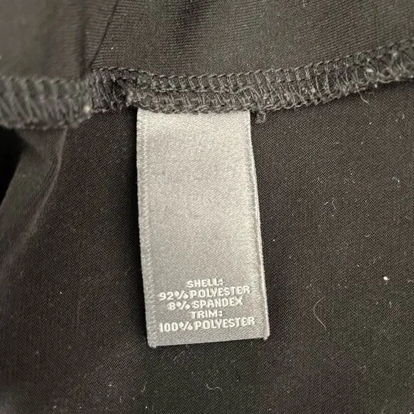 Neiman Marcus Black Women’s Size Medium Open Front Jacket W/zippered Pockets