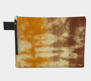 Neutral Tie Dye Zipper Pouh