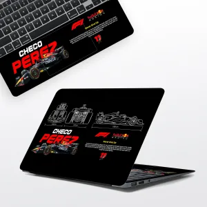 Never Give Up Black Laptop Skin