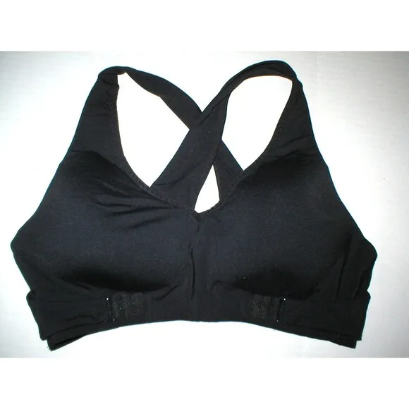 New Black Womens Athleta Yoga Pilates Top Bra M Be Bold Adjustable Barre Walk