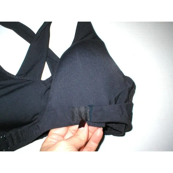 New Black Womens Athleta Yoga Pilates Top Bra M Be Bold Adjustable Barre Walk