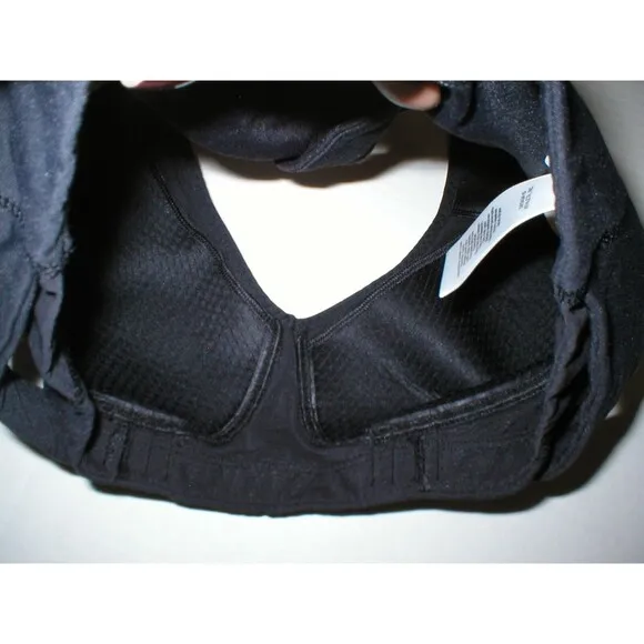 New Black Womens Athleta Yoga Pilates Top Bra M Be Bold Adjustable Barre Walk