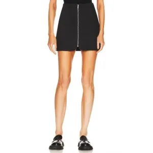 NEW FREE PEOPLE layla denim mini skirt in black