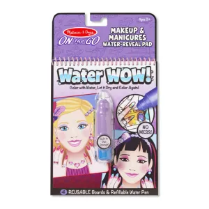 New Melissa & Doug Water Wow! Makeup & Manicures - On the Go Travel Activity