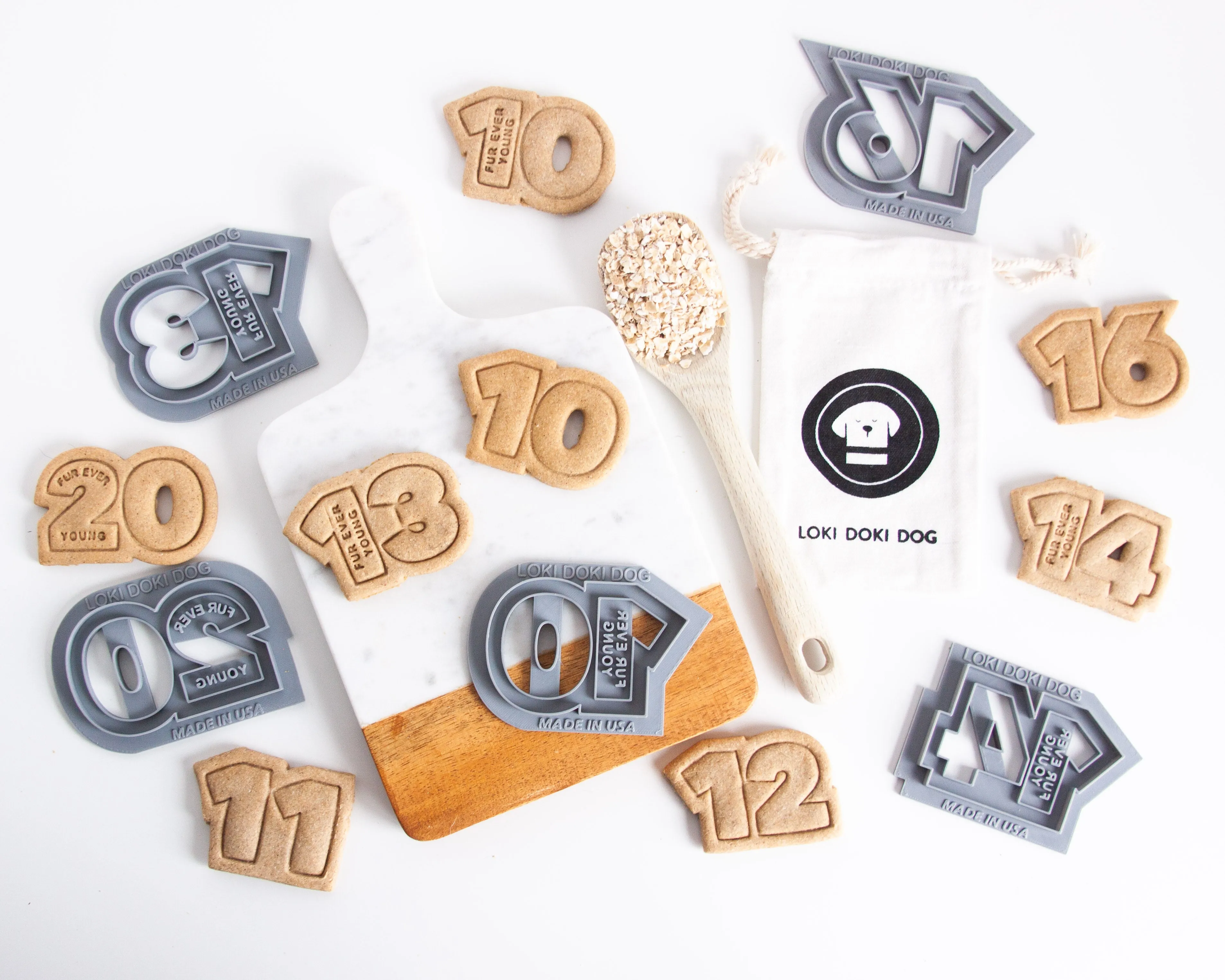 Number Shaped Cookie Cutters (Double Digits)