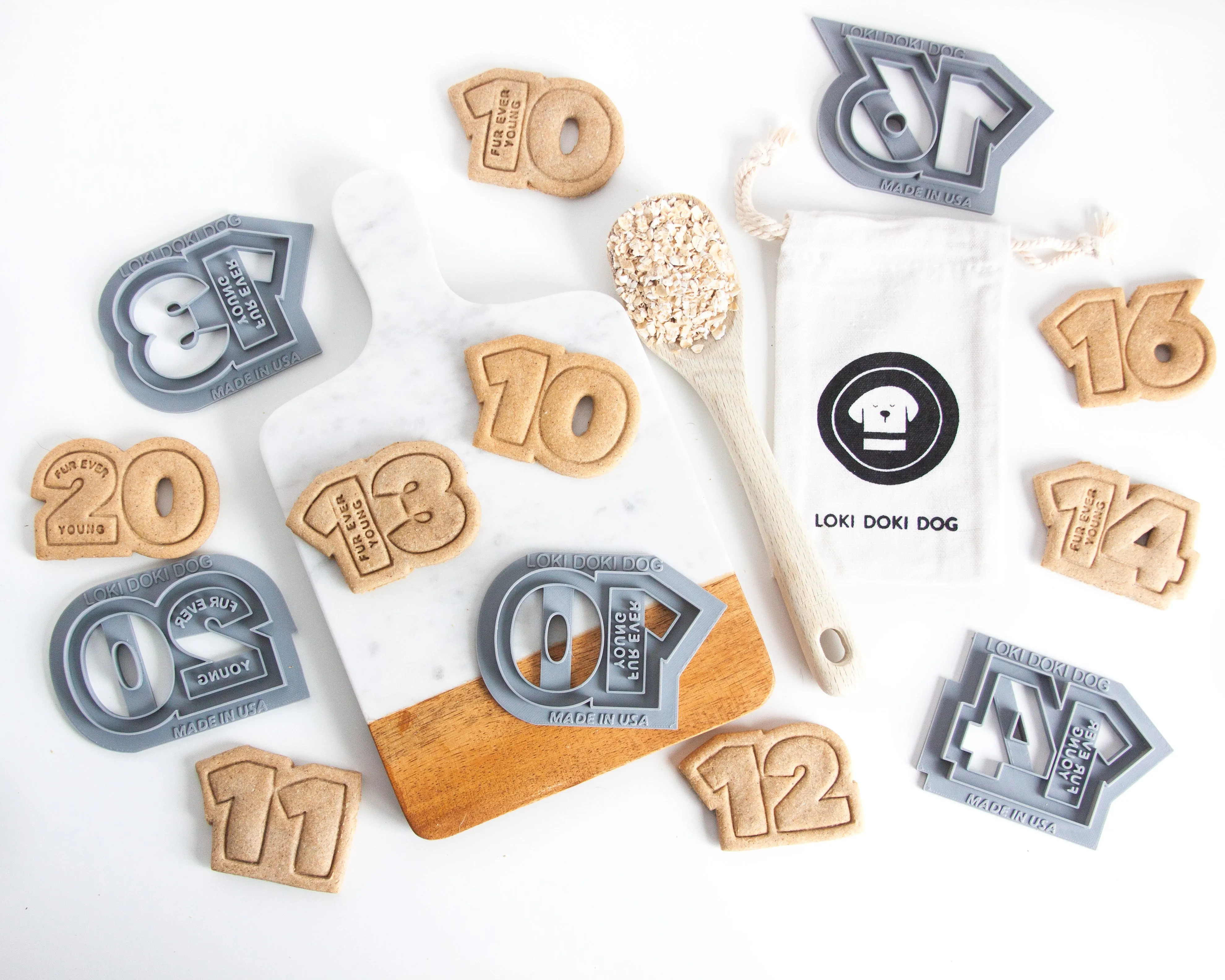 Number Shaped Cookie Cutters (Double Digits)